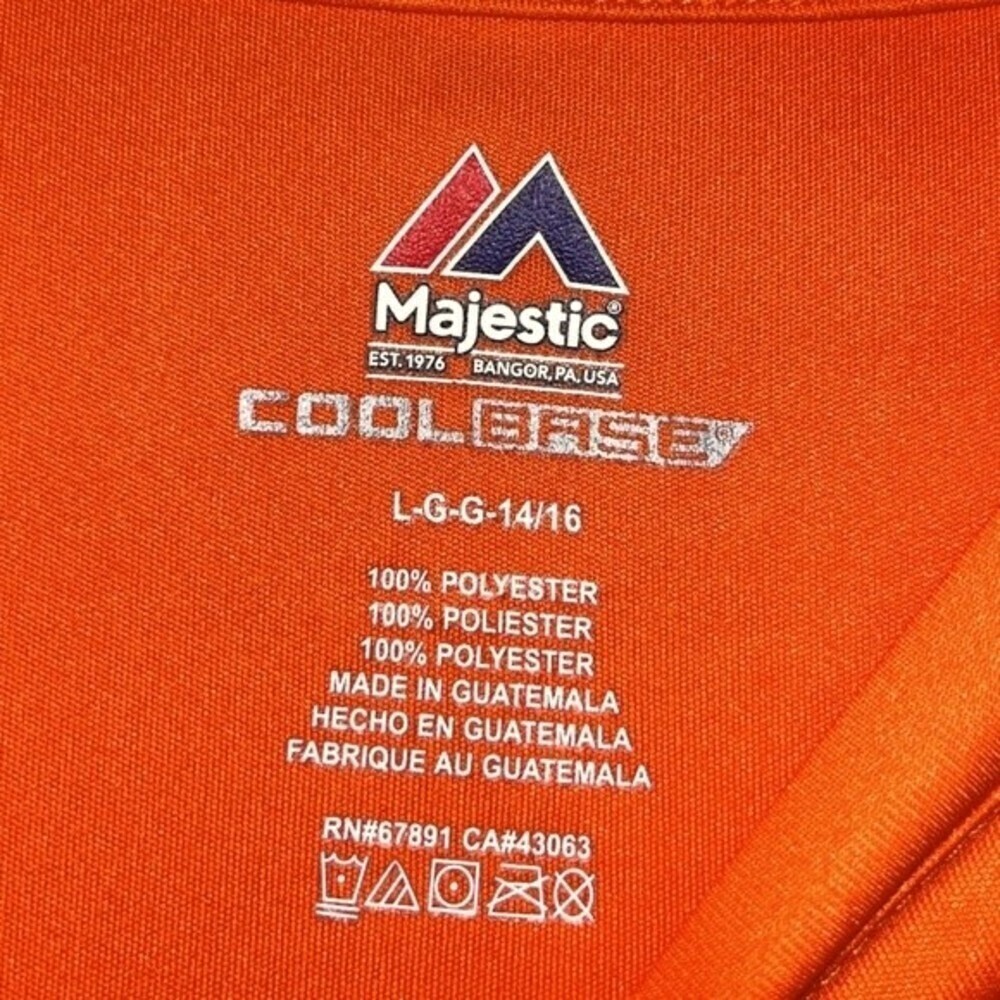 Majestic SF Giants Short Sleeve Shirt Kids Size Large 14 / 16 - Picture 4 of 4